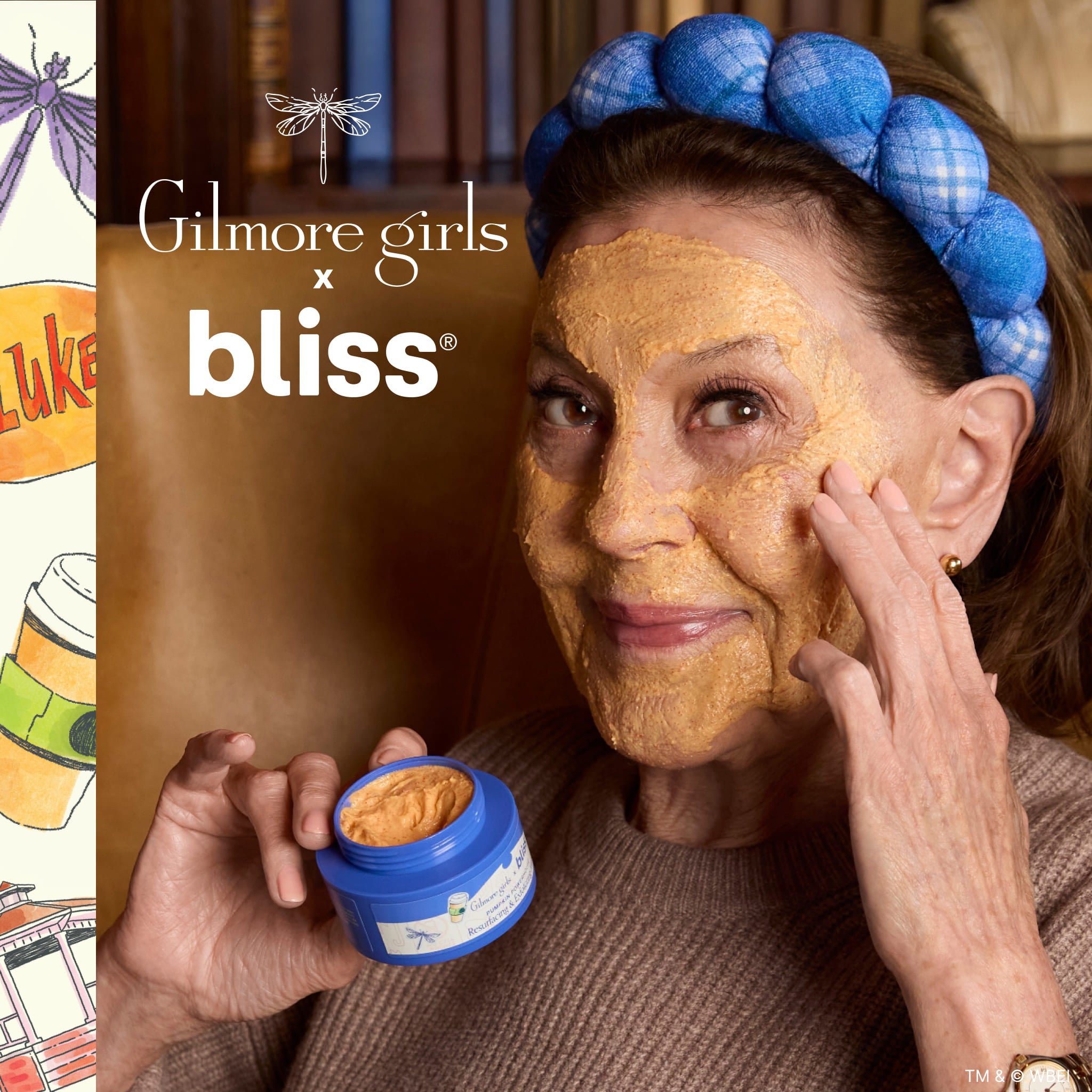 Gilmore Girls x Bliss Pumpkin Powerhouse Resurfacing & Exfoliating Mask + Spa Headband - Image 8